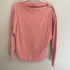 Long sleeve side zipper shirt